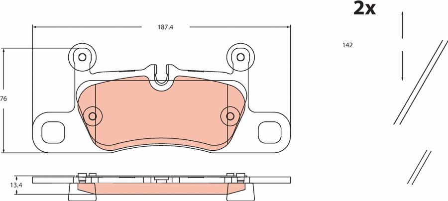 TRW GDB2465 - Set placute frana,frana disc aaoparts.ro