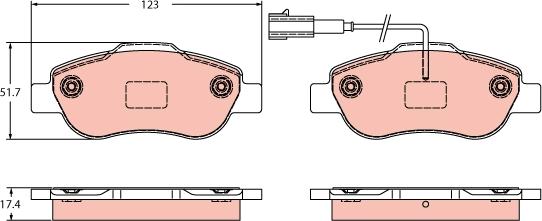 TRW GDB2405 - Set placute frana,frana disc aaoparts.ro