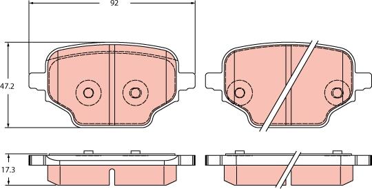 TRW GDB2410 - Set placute frana,frana disc aaoparts.ro