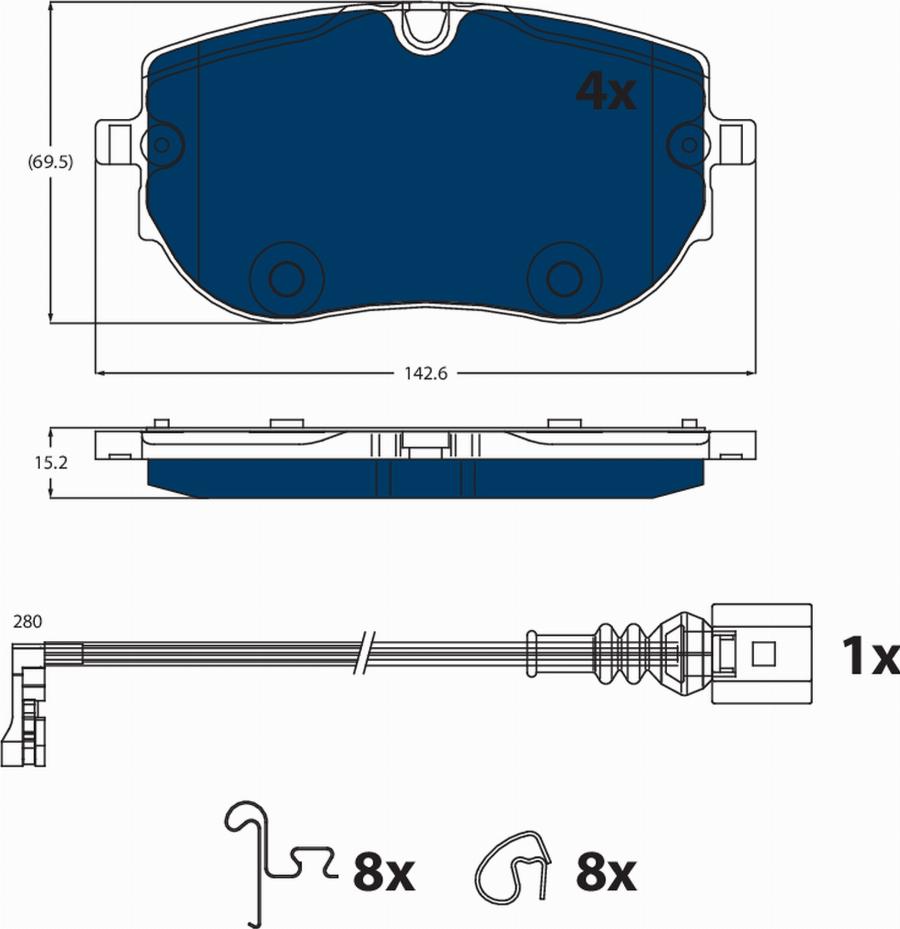 TRW GDB2548BTE - Set placute frana,frana disc aaoparts.ro