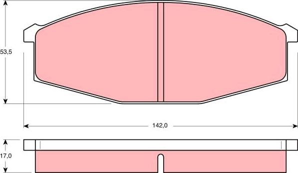 TRW GDB251 - Set placute frana,frana disc aaoparts.ro