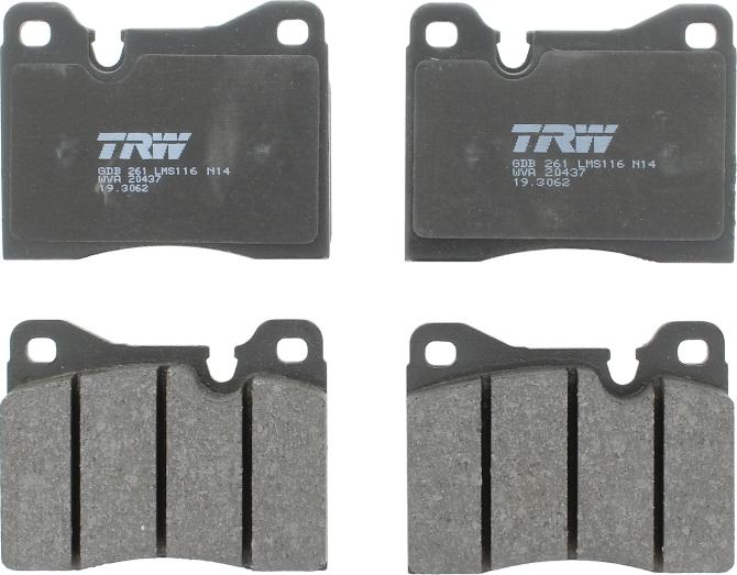 TRW GDB261 - Set placute frana,frana disc aaoparts.ro