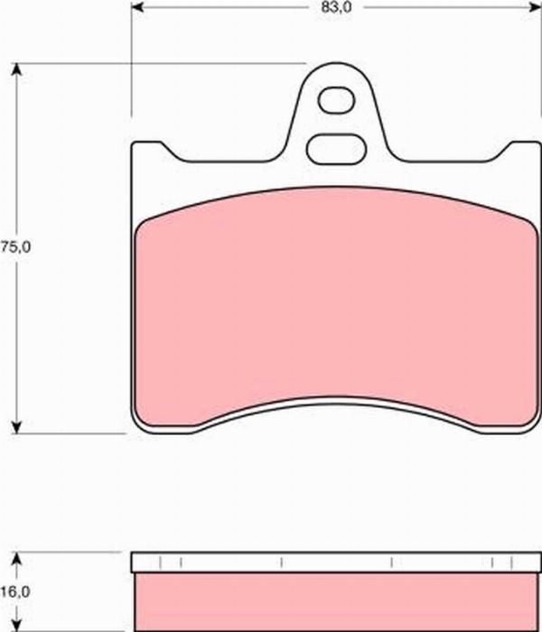 TRW GDB262 - Set placute frana,frana disc aaoparts.ro
