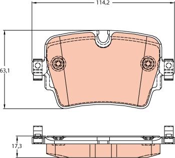 TRW GDB2095 - Set placute frana,frana disc aaoparts.ro