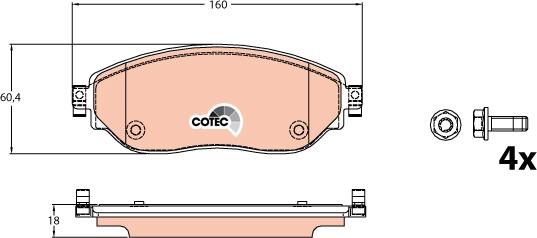 TRW GDB2096 - Set placute frana,frana disc aaoparts.ro