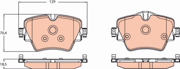 TRW GDB2098 - Set placute frana,frana disc aaoparts.ro