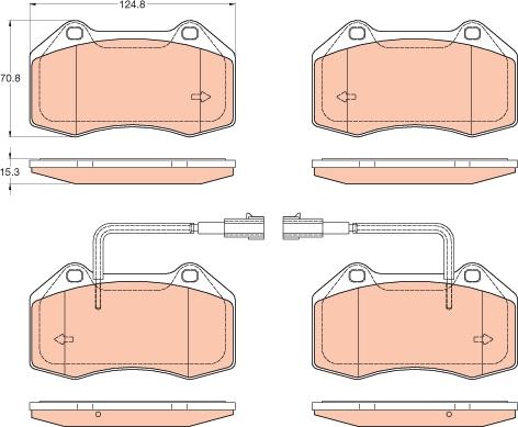 TRW GDB2045 - Set placute frana,frana disc aaoparts.ro