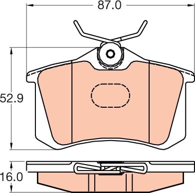 TRW GDB2040 - Set placute frana,frana disc aaoparts.ro