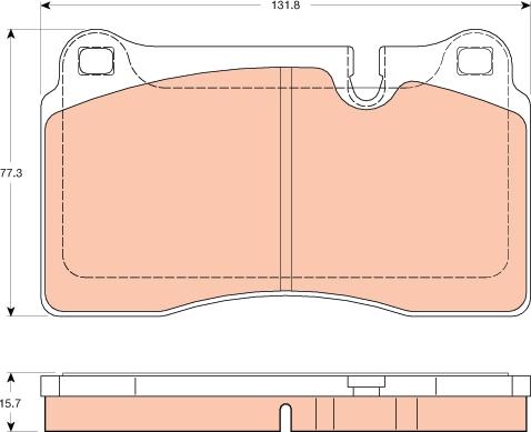 TRW GDB2048 - Set placute frana,frana disc aaoparts.ro