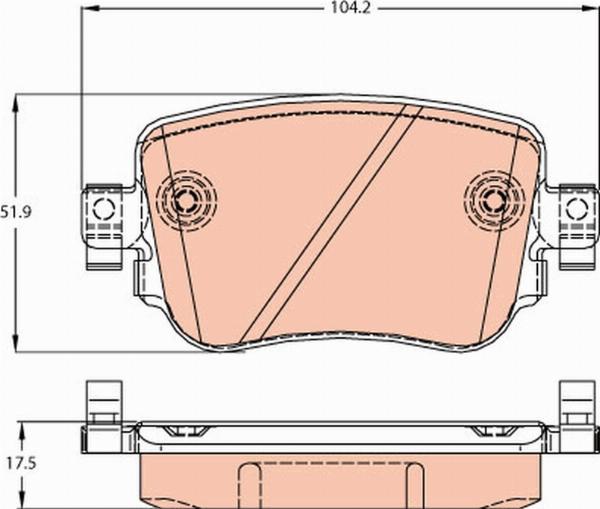 TRW GDB2042 - Set placute frana,frana disc aaoparts.ro