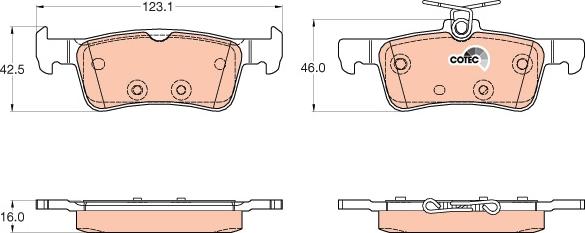 TRW GDB2055 - Set placute frana,frana disc aaoparts.ro