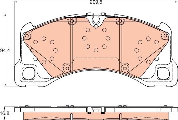 TRW GDB2052 - Set placute frana,frana disc aaoparts.ro