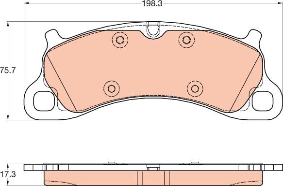 TRW GDB2057 - Set placute frana,frana disc aaoparts.ro