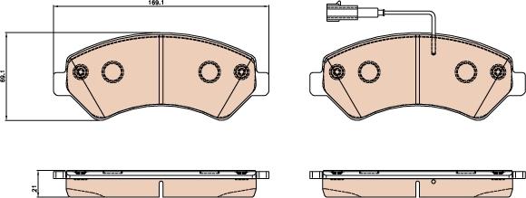 TRW GDB2069 - Set placute frana,frana disc aaoparts.ro