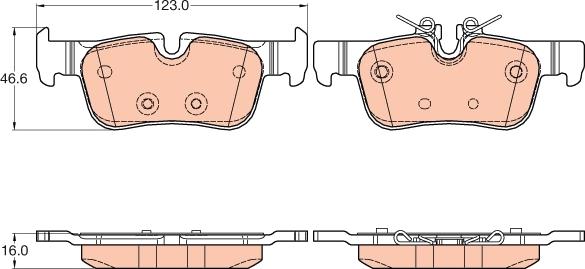 TRW GDB2063 - Set placute frana,frana disc aaoparts.ro