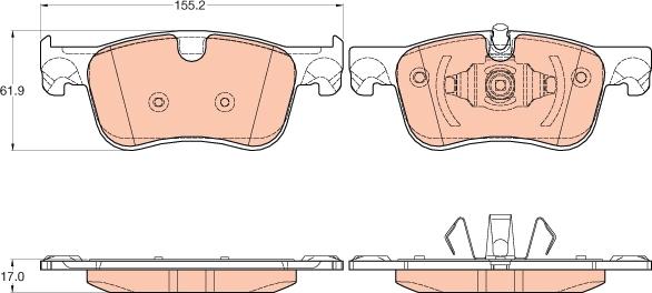 TRW GDB2062 - Set placute frana,frana disc aaoparts.ro