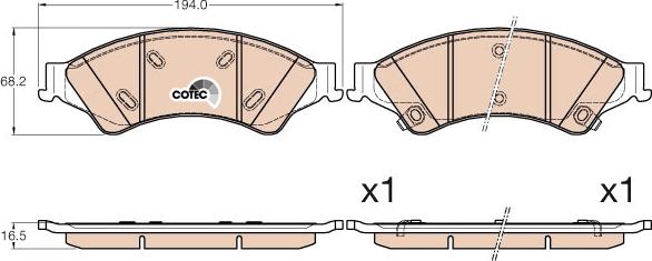 TRW GDB2005 - Set placute frana,frana disc aaoparts.ro