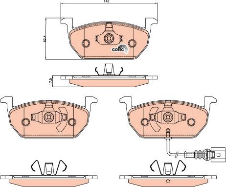 TRW GDB2080 - Set placute frana,frana disc aaoparts.ro