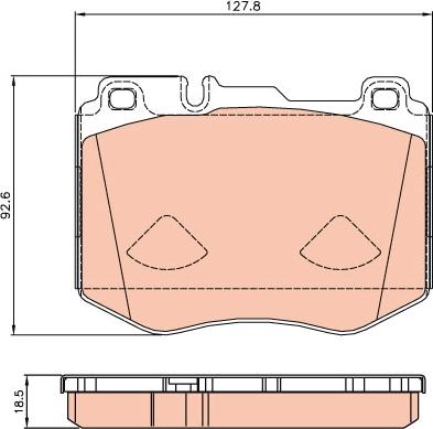 TRW GDB2081 - Set placute frana,frana disc aaoparts.ro