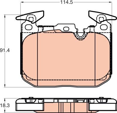 TRW GDB2031 - Set placute frana,frana disc aaoparts.ro