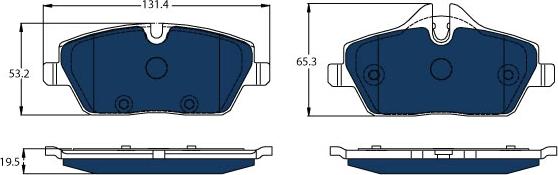 TRW GDB2038BTE - Set placute frana,frana disc aaoparts.ro