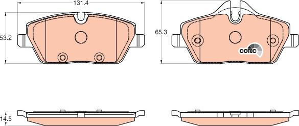 TRW GDB2038 - Set placute frana,frana disc aaoparts.ro