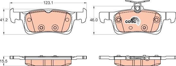 TRW GDB2037 - Set placute frana,frana disc aaoparts.ro