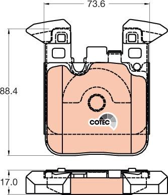 TRW GDB2028 - Set placute frana,frana disc aaoparts.ro