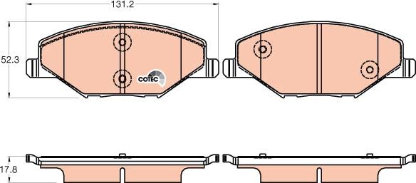 TRW GDB2027 - Set placute frana,frana disc aaoparts.ro