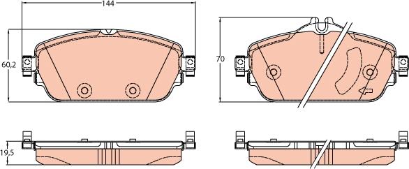 TRW GDB2070 - Set placute frana,frana disc aaoparts.ro