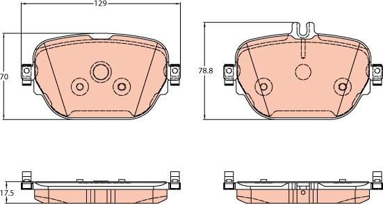 TRW GDB2191 - Set placute frana,frana disc aaoparts.ro