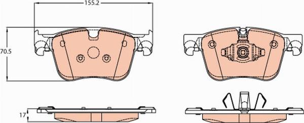 TRW GDB2193 - Set placute frana,frana disc aaoparts.ro