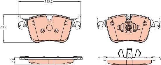 TRW GDB2193 - Set placute frana,frana disc aaoparts.ro