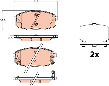 TRW GDB2192 - Set placute frana,frana disc aaoparts.ro