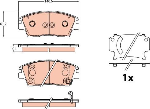 TRW GDB2197 - Set placute frana,frana disc aaoparts.ro