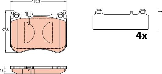 TRW GDB2144 - Set placute frana,frana disc aaoparts.ro