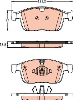 TRW GDB2146 - Set placute frana,frana disc aaoparts.ro