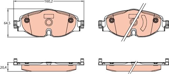 TRW GDB2143 - Set placute frana,frana disc aaoparts.ro