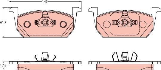 TRW GDB2159 - Set placute frana,frana disc aaoparts.ro