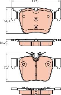 TRW GDB2154 - Set placute frana,frana disc aaoparts.ro