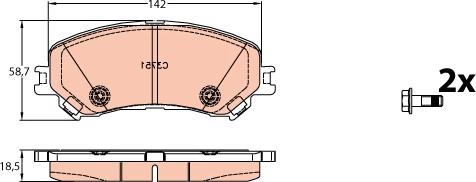 TRW GDB2152 - Set placute frana,frana disc aaoparts.ro