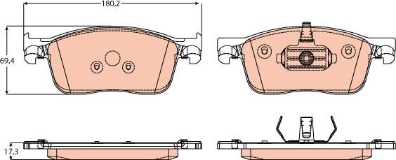 TRW GDB2169 - Set placute frana,frana disc aaoparts.ro