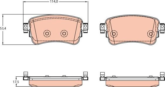 TRW GDB2166 - Set placute frana,frana disc aaoparts.ro