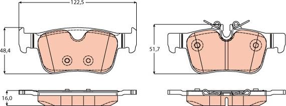 TRW GDB2168 - Set placute frana,frana disc aaoparts.ro