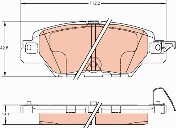 TRW GDB2163 - Set placute frana,frana disc aaoparts.ro
