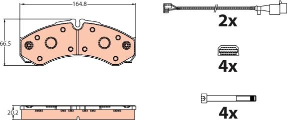 TRW GDB2109 - Set placute frana,frana disc aaoparts.ro