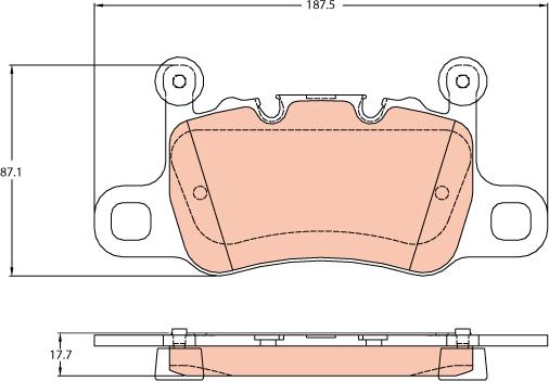 TRW GDB2104 - Set placute frana,frana disc aaoparts.ro