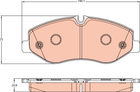 TRW GDB2103 - Set placute frana,frana disc aaoparts.ro