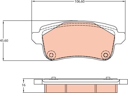 TRW GDB2136 - Set placute frana,frana disc aaoparts.ro