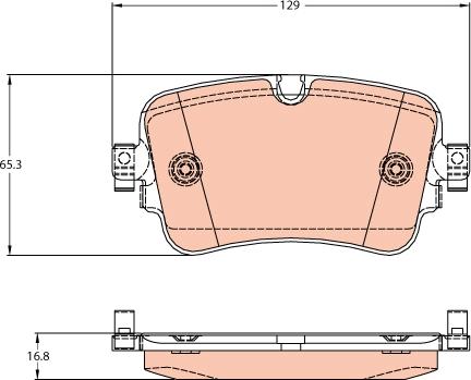 TRW GDB2131 - Set placute frana,frana disc aaoparts.ro